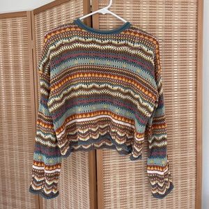 Ghanda Crochet long sleeve🧡💛💙